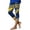 Blue, variant on TinyBloomm Women's Casual Fashionable Printed Sports Tight Pants Yoga Pants Three Quarter Length Pants Base Pants Chub Rub Shorts for Women plus Size plus Size under Shorts for Women