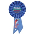 thumbnail image 2 of Beistle Set of 6 Blue Bonne Retraite (Happy Retirement) Rosette Ribbon 6.5”, 2 of 2