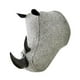 thumbnail image 3 of Decoración de pared con cabeza de animal en 3D para colgar en la pared, ideal para habitación infantil y sala de estar. Rhino 23x27cm, 3 of 9