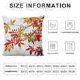 thumbnail image 5 of Qinduosi  Nature Throw Pillow Cushion Cover, Autumn Tree Branches Shaded Faded Tones Fall Season Botany Leaves Print, Decorative Square Accent Pillow Case,  White, 5 of 5