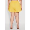thumbnail image 4 of Womens Plus Size Chic High Waisted Textured Knit Shorts, 4 of 4