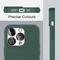 thumbnail image 7 of JETech [3 in 1] Silicone Case for iPhone 14 Pro 6.1-Inch, with 2-Pack Screen Protector and 2-Pack Camera Lens Protector, Full Coverage Tempered Glass Film, Shockproof Phone Cover (Midnight Green), 7 of 7