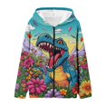 thumbnail image 4 of SJLDQY Zip Up Hoodies for Boys Dinosaur Graphic Hooded Sweatshirts Long Sleeve Casual Hoodie with Pocket, 4 of 5