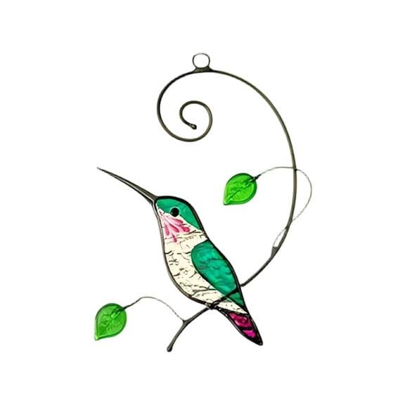 Acrylic Hummingbird Wall Art Decor, Hummingbird Suncatchers, Colorful Wall Sculptures, Outdoor Garden Ornaments Acrylic Hanging Suncatcher for Window Mother's Day