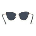 thumbnail image 4 of Womens Classic Fancy Metal Rim Cat Eye Fem Sunglasses Gold Black, 4 of 4