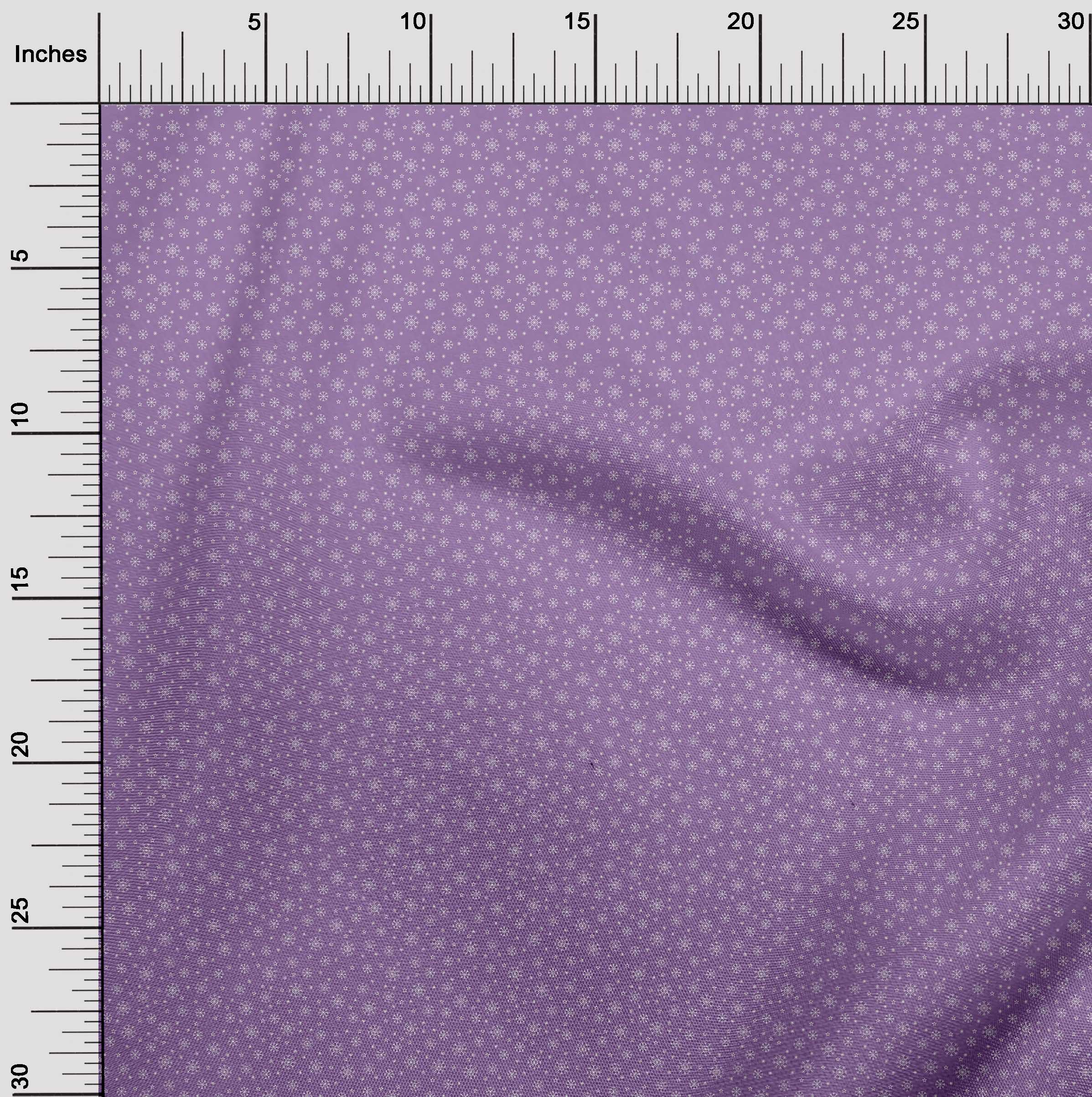 oneOone Cotton Poplin Lavender Fabric Christmas Diy Clothing Quilting Fabric Print Fabric By Yard 56 Inch Wide