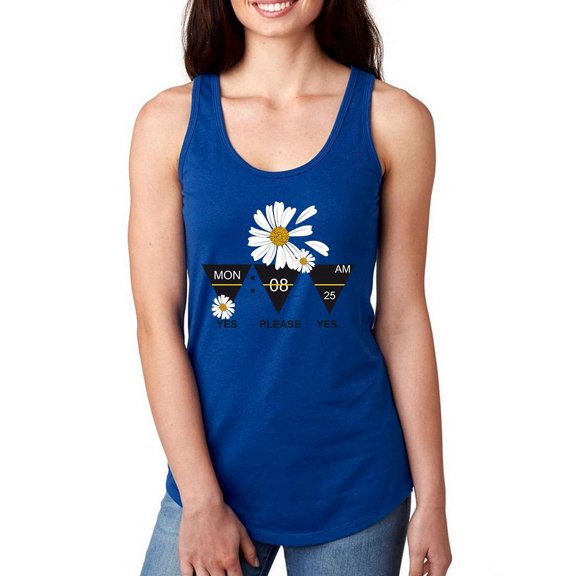 Daisy Triangle Calendar Art Racerback Tank Women -Image by Shutterstock, Female XX-Large