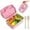 Pink, variant on Bento Box For Adults Lunch Box With 3 Compartment,Wheat Fiber Leak Proof Food Container With Spoon & Fork,1200ML Lunch Boxes Containers For Men Women (Beige)