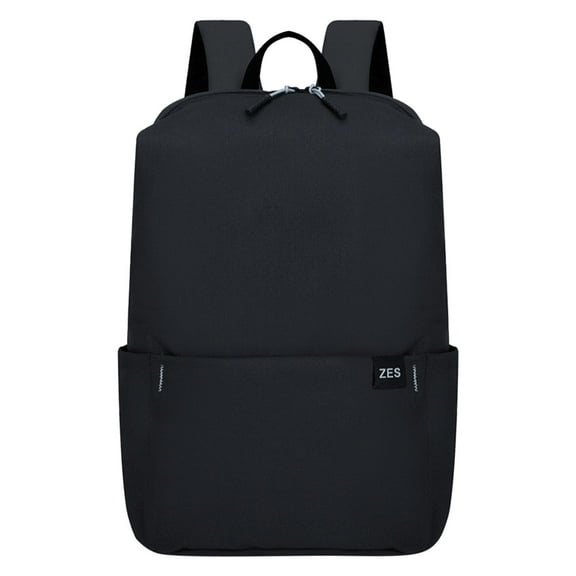 Modstep Women Backpack Medium Laptop School Bag Lightweight Short Trip Zipper Compartments Daypack for College Black