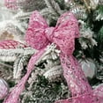 thumbnail image 3 of SMKE Glitter Wired Ribbon,Diamond Mesh Decor Ribbon,Christmas Tree Ornament,Gift Wrapping Accent,Craft Bow Material,Wreath Garland Trim,Holiday Decor Easter Craft Supply,Home Tree Topper Bow Fabric, 3 of 9