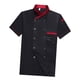 thumbnail image 4 of Chaqueta Unisex para mujer, abrigo transpirable de manga corta, cómoda, ropa para cocinar, Hotel, , L Negro Talla L Negro Soledad Uniforme de cocinero, 4 of 6