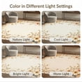 thumbnail image 7 of ODIKA 2'x3' Washable Throw Rug Non-Slip, Low Profile, Flatwoven, Easy Care Neutral Fall Vintage Boho Interlocking Vine Border Cream Scroll for Hallway, Study Room, 7 of 7