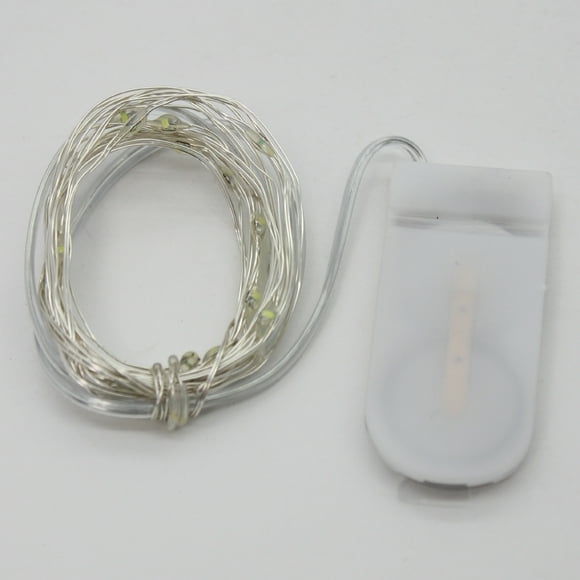 20 LED Copper String Light w/ battery - Yellow