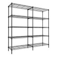 thumbnail image 2 of Heavy Duty 5-Tier Metal Shoe Rack - Adjustable Wire Shelving Unit for Entryway, Garage, Closet, Basement, 59" W x 13.8" D x 59" H, Large 1400LB Capacity - Sturdy Home Shoe Organizer, Black, 2 of 7