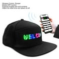 thumbnail image 3 of BT APP Contrôle LED Programmable Coloré Éditable Chapeau LED Écran Amovible avec Boucle de Réglage pour Cadeau Quotidien Boîte de Nuit Fête Concert en Plein Air Carnaval, 3 of 8