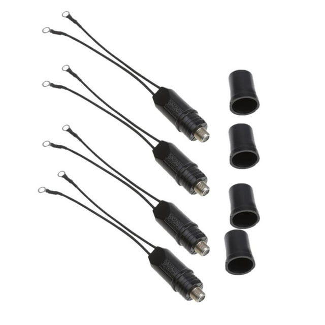 Miulika 4 Pcs 300 à 75 Ohm Câble Coaxial d'Antenne Extérieure Assorti VHF/UHF/FM