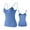 Sky Blue, variant on Siminsem Built in Bra Camisole for Women Adjustable Spaghetti Strap Tank Top Shelf Bra Wireless Scoop Neck Sleeveless Cotton Undershirt Basic Layering Top, Khaki,L