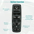 thumbnail image 3 of Unique Bargains 1Pcs Front Left Driver Side Master Power Window Switch for Dodge Dart 2013-2016 68271217AA 56046568AC, 3 of 8