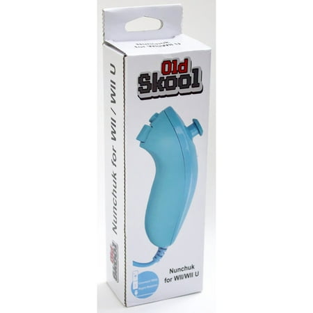 Wii Nunchuk Wii U Nunchuck Controller  Blue For Nintendo Wii or Wii U Wii Nunchuk Wii U Nunchuck Controller  Blue For Nintendo Wii or Wii U. Ergonomic designed fits comfortably in either left or right hand. Compatible with Nintendo Wii and Wii U. Cable Legnth: 3 feet.