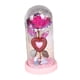 thumbnail image 3 of Regalos del Día de San Valentín para novia, decoración del Día de San Valentín, lámpara de mesa, regalos de cumpleaños , flor rosa en cúpula de base rosa BLESIY luz de mesa, 3 of 8