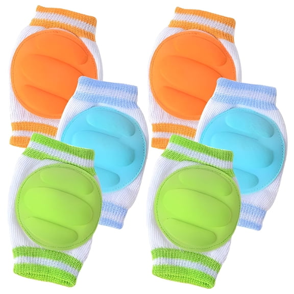 BESTSKY 3 Pairs Baby Crawling Anti-Slip Knee Pads,Unisex Baby Toddlers Kneepads,Baby Knee Protectors Leg Warmers for Toddlers Babies Crawling Walk