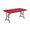 thumbnail image 3 of Correll RA3060-25 R Series, Adjustable Height Blow Molded Plastic Commercial Duty Folding Table, Rectangular, 30" x 60", Deep Red, 3 of 4