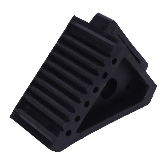 Butée de Roue en Caoutchouc, 6.9 X 3.9 X 5.9 Po Capacité de Charge 3 à 5 Tonnes Friction Améliorée Cale de Pneu en Caoutchouc Robuste pour ATV
