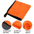 thumbnail image 4 of Unique Bargains 3pcs Microfibre Car Drying Towel 11.81"x11.81" Extra Large Car Cleaning Detailing Absorbent Gray Orange, 4 of 6