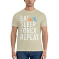 thumbnail image 3 of Eat Sleep Forex Repeat Men'S Basic Short Sleeve T-Shirt Natural 6x-Large, 3 of 5