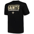 thumbnail image 2 of Men's Fanatics Black New Orleans Saints Big & Tall Pop T-Shirt, 2 of 3