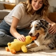 thumbnail image 4 of Durable Squeaky Plush Duck Dog Toy, Self-Play Boredom Buster for Dogs, Teething Chew Comfort Toy, Flat Lying Design(Squeaker), 4 of 7