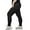 A-Black, variant on Forloe Plus Size Leggings with Pockets for Women High Waist Tummy Control Workout Yoga Pants Black