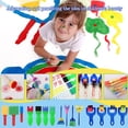thumbnail image 2 of Juego de pinceles HUOGUO, 26 piezas, para niños que pintan temprano, 2 of 5