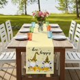 thumbnail image 4 of Table Runners 72 Inches Long Dress Scarves, Yellow Bee Gnomes Farmhouse Kitchen Table Runner, Coffee Tablerunners, Spring Floral Daisy Farmhouse 14x72 Inch, 4 of 9