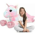 MaoGoLan Kids' Extra Large 43" Fluffy Unicorn Plush Toy Pillow