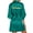 Green, variant on Women's Wedding Party Team Bride Robe Letters Kimono Satin Pyjamas Bridesmaid Bathrobe