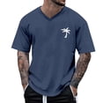 thumbnail image 1 of Camisetas de Trabajo de Manga Larga para Hombres Protección Solar, Deportes Manga Corta V Cuello Algodón Camisetas para el Verano Y Casual, 1 of 4