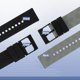 thumbnail image 4 of Correas de reloj de silicona de 20 mm de ancho, correas de reemplazo de liberación rápida suaves con hebilla de acero inoxidable para hombres y mujeres, negro, 4 of 7