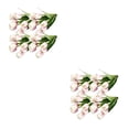 thumbnail image 4 of Moyic 4X flores artificiales Real Touch simulación 9 cabezas ramo falso boda tulipanes florero decorativo hogar ceremonia suministros Type6 NO6, 4 of 6