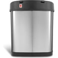 thumbnail image 5 of Nine Stars Automatic Bathroom Trash Can, 3 Gallon Stainless Steel, Motion Sensor Hands-Free Soft-Close Lid Garbage Bin, Silver, 5 of 8