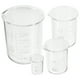 thumbnail image 5 of Juego de 4 vasos de precipitados de vidrio para química, vasos medidores y material de laboratorio., 5 of 8
