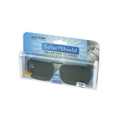 Solar Shield Dioptics Unisex Rectangle Fashion Sunglasses Gunmetal