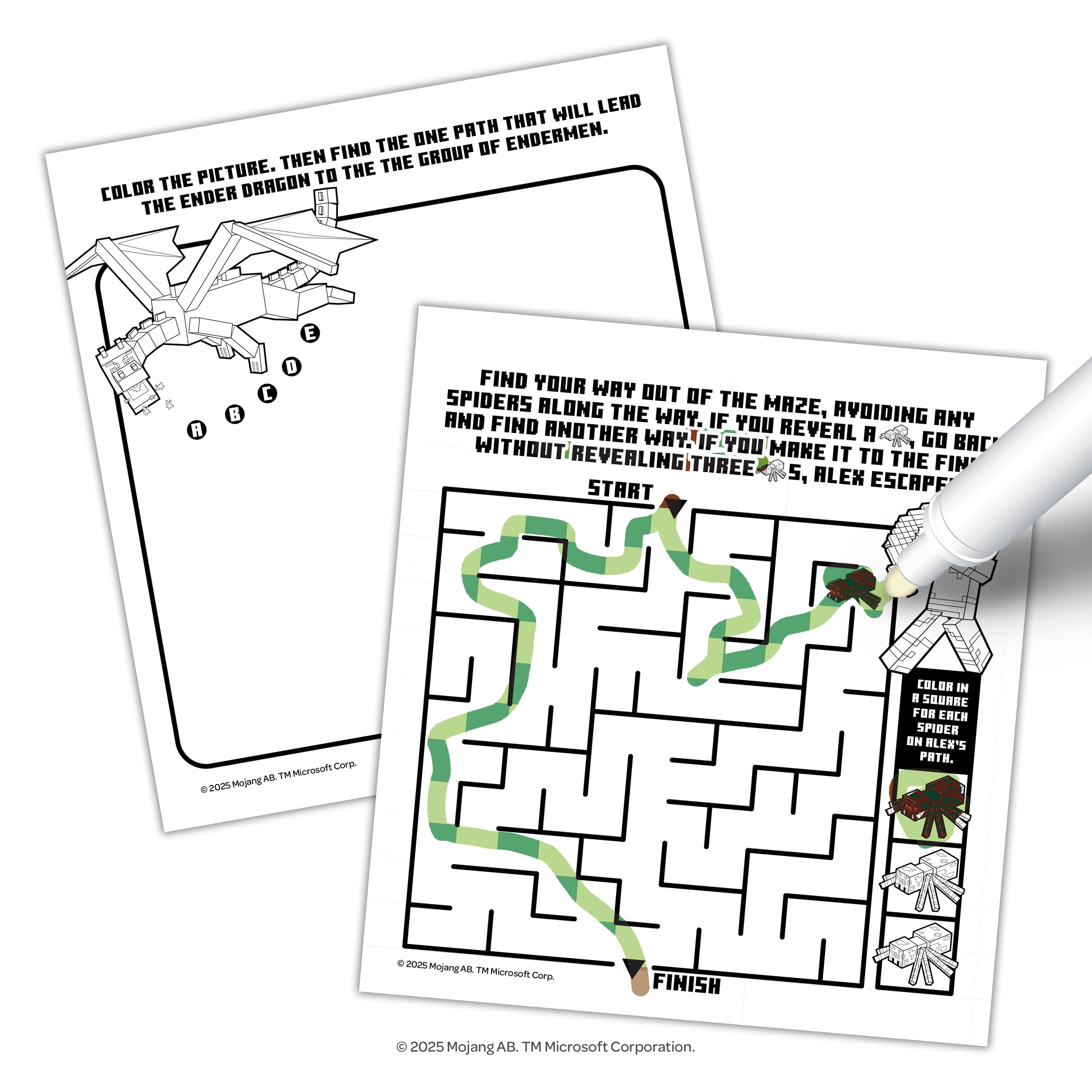 MINECRAFT IMAGINE INK MAGIC INK