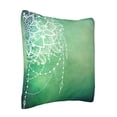 thumbnail image 2 of LNWH Decorative Pillow Covers, Green Mandala Hippie Boho Square Sofa Decorative Knit Pillow Case, 12"x12", 2 of 8