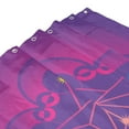 thumbnail image 7 of Mystic Purple Metatron Cube Pattern Shower Curtain, Geometry Waterproof Bath Curtains for Bathroom Decorations, 72 x 72 inches, 7 of 7