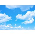thumbnail image 1 of Fondo de cielo azul con nubes blancas para fotografía de niños, cumpleaños, baby shower, boda, fiesta, decoración, 1 of 4