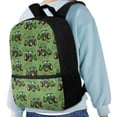 thumbnail image 4 of Jeiento Tractor Backpack for Boys 6-8 8-12 School Bags Elementary Middle School Bookbag Rucksack for Kids Green 17inch Laptop Backpacks Girls Kindergarten Schoolbag Daypack, 4 of 6
