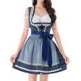 thumbnail image 6 of Christmas Dresses for Women Traditional German Oktoberfest For Women Bavarian Festival Dress Lace Gown Carnival Performance Outfit Elegant Court Dress, 6 of 8