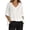 B-White, variant on MuXiKeJi Clothes Tops for Women Summer V-Neck Tie Front Peasant Blouses Casual Puff Sleeve Loose-Fit Flowy Shirts Beach Vacation