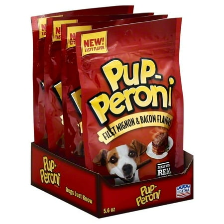 5.6 Ounce Garment - Pup-Peroni Filet Mignon & Bacon Flavors Dog Snacks, 5.6-Ounce